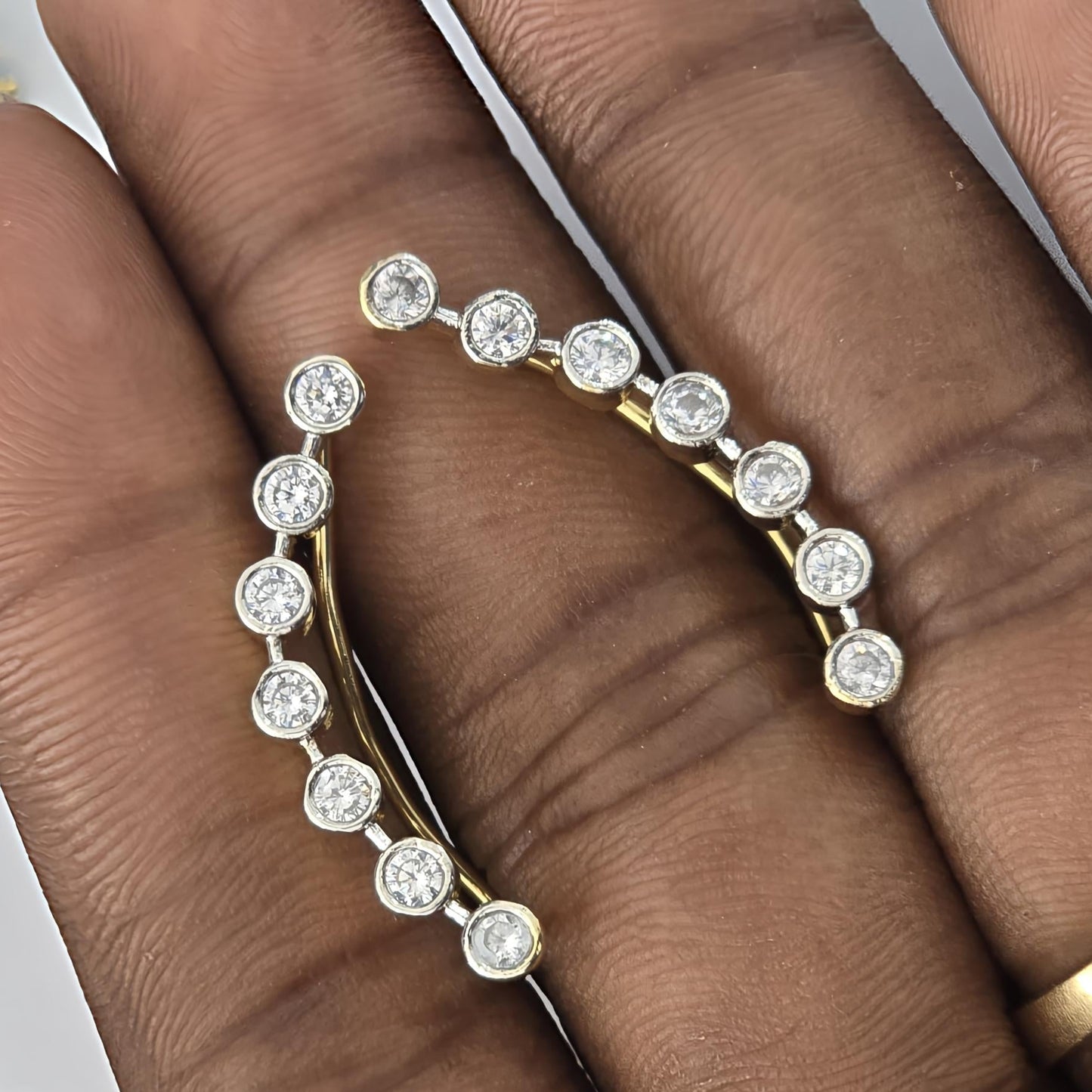 Shweta – Floral Bluetooth Style CZ Earrings V1