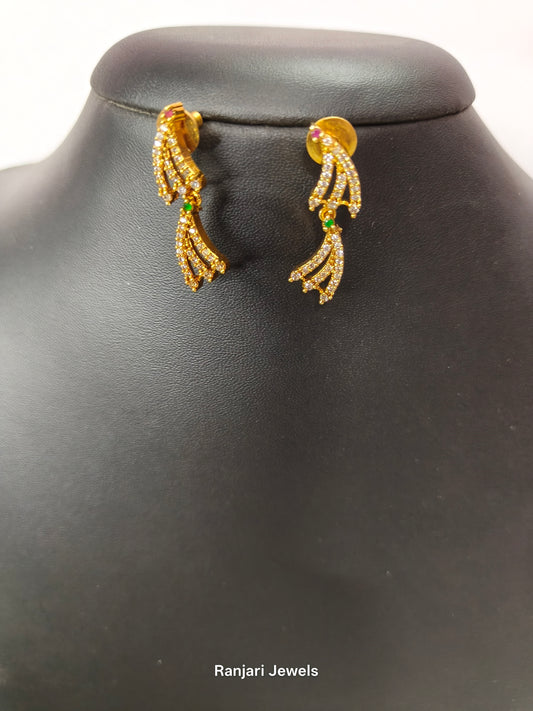 Stolia - Feather AD Stone Necklace Set