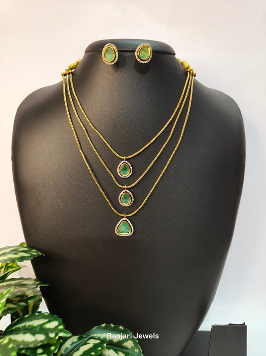 Thrimala - Actress Trisha inspired Layered Necklace