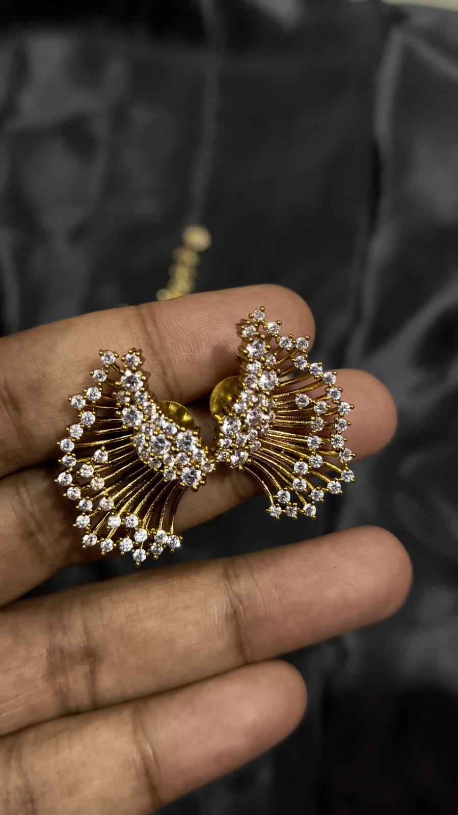 Prarthana - Diamond Replica AD Stone Statement Earrings