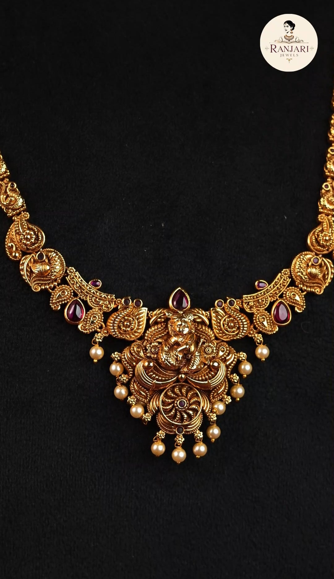 Gokulam - Traditional Krishna Motif Haaram