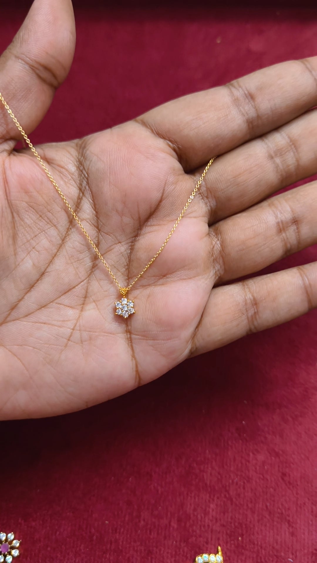 Antitarnish adjustable chain with AD pendant V9