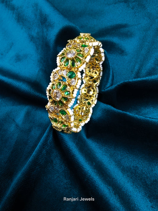 Premium Kemp Kada Bangle Bracelet - Green (Fit Size 2.6, 2.8, 2.10)