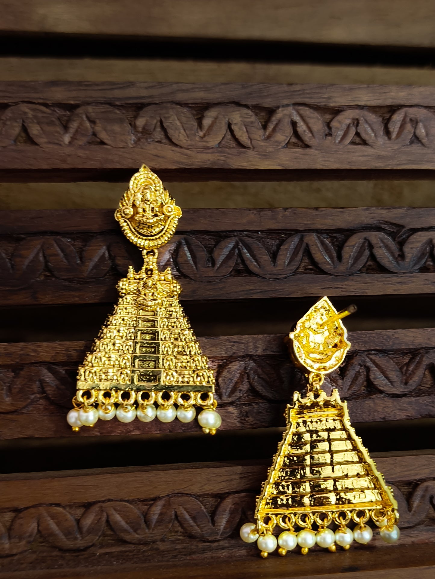 Lakshmi Gopuram Jhumka (Classic Edition) Light weight