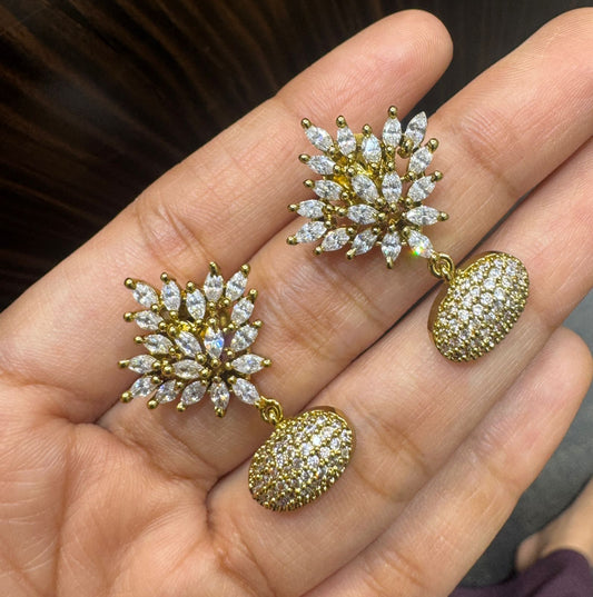 Anjali - Diamond replica Drop Earrings