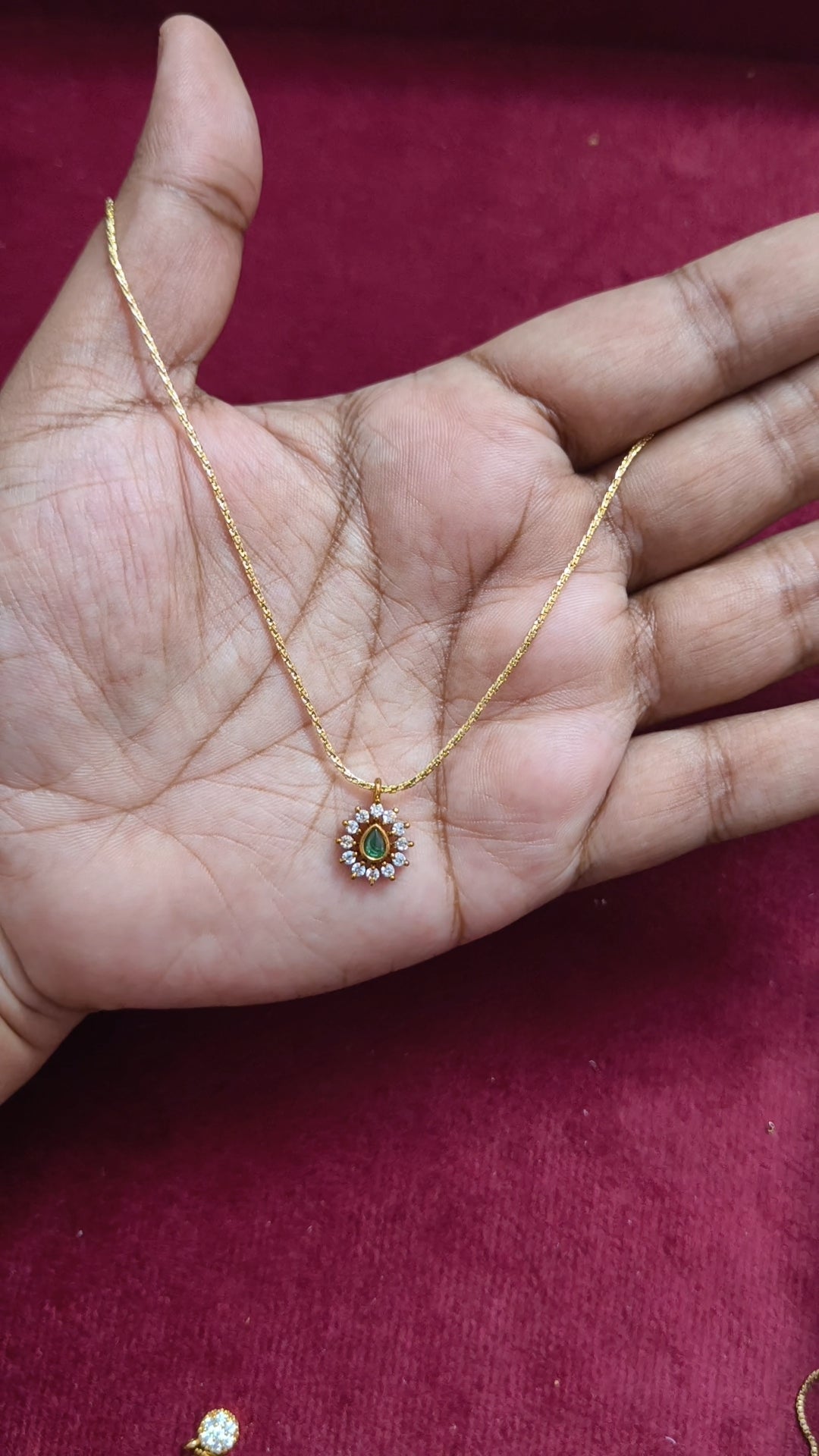 Antitarnish adjustable chain with AD pendant V5