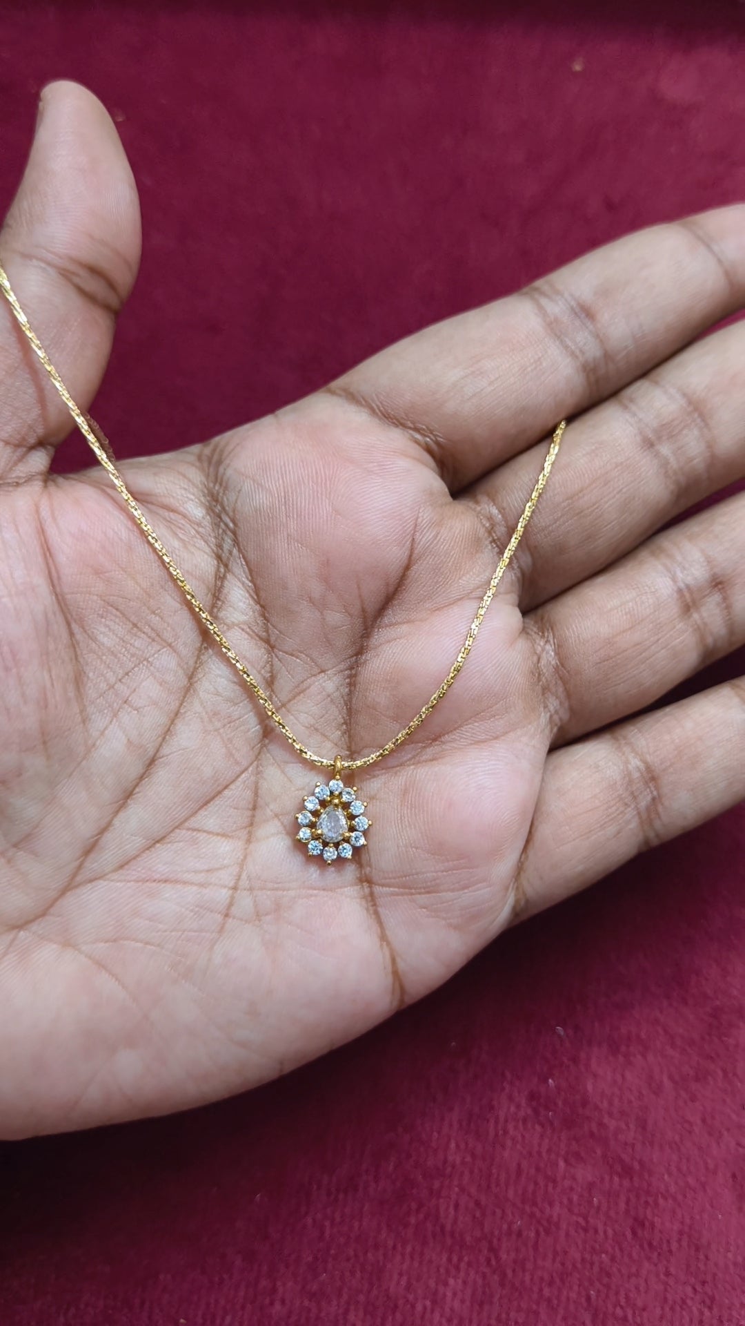 Antitarnish adjustable chain with AD pendant V3