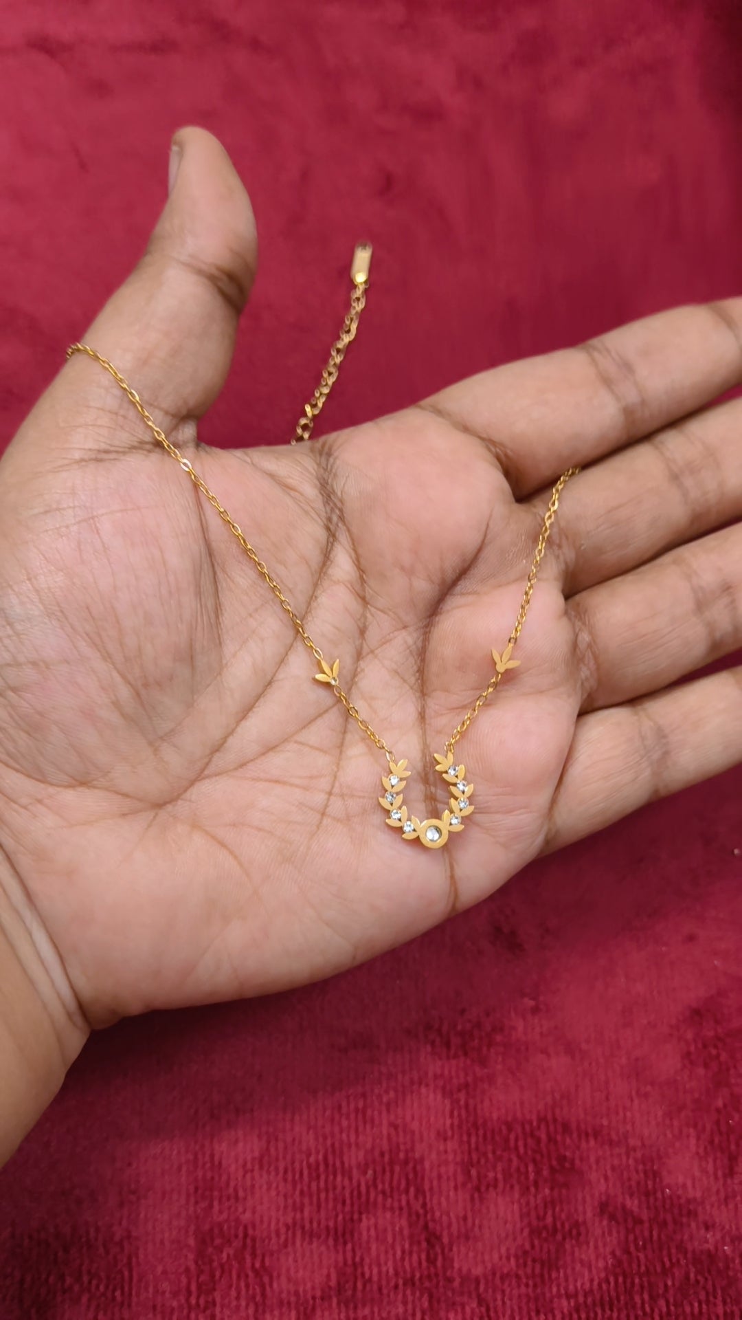 Prema - Leafy charm Antitarnish Chain