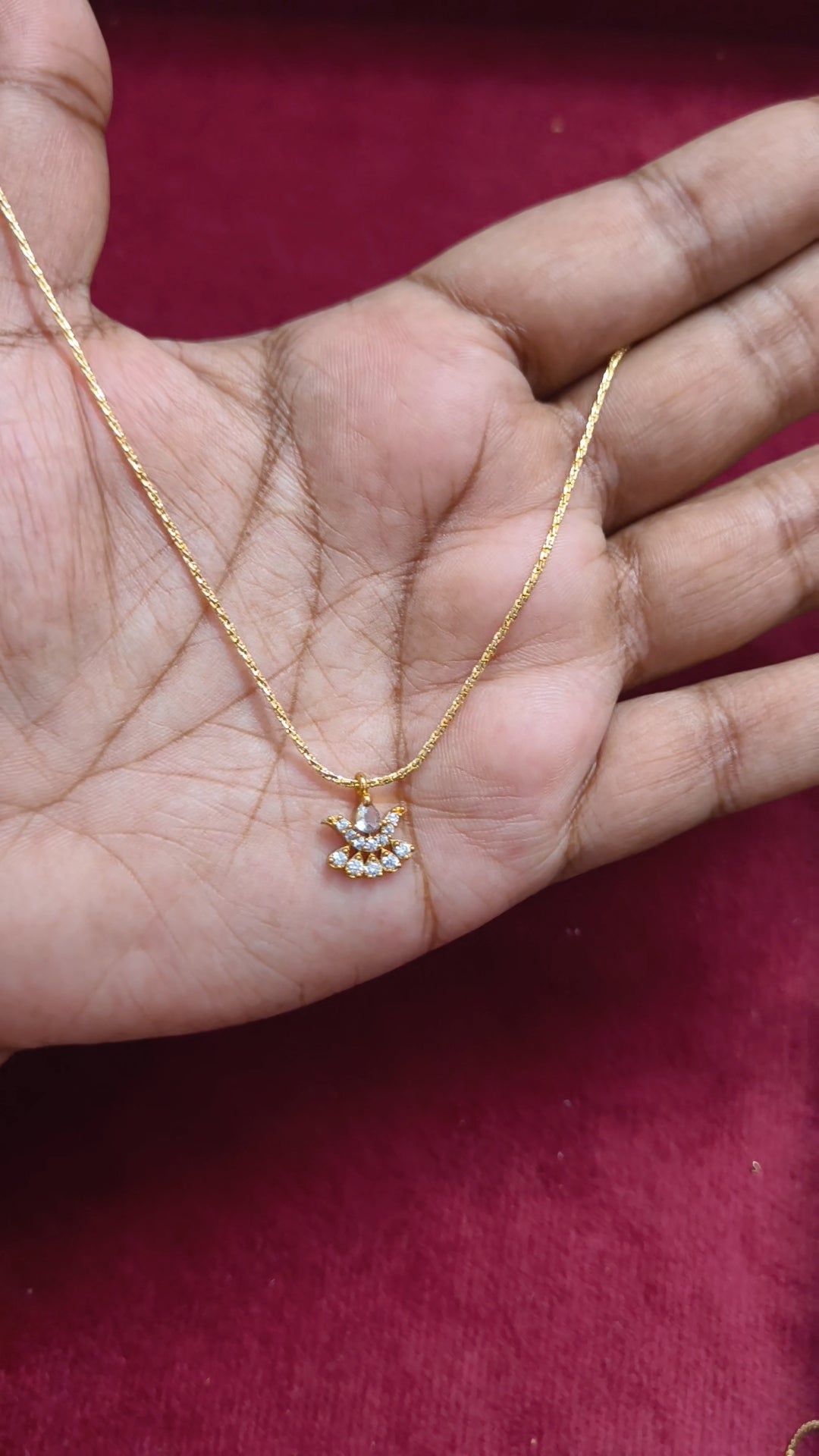 Antitarnish adjustable chain with AD pendant V6