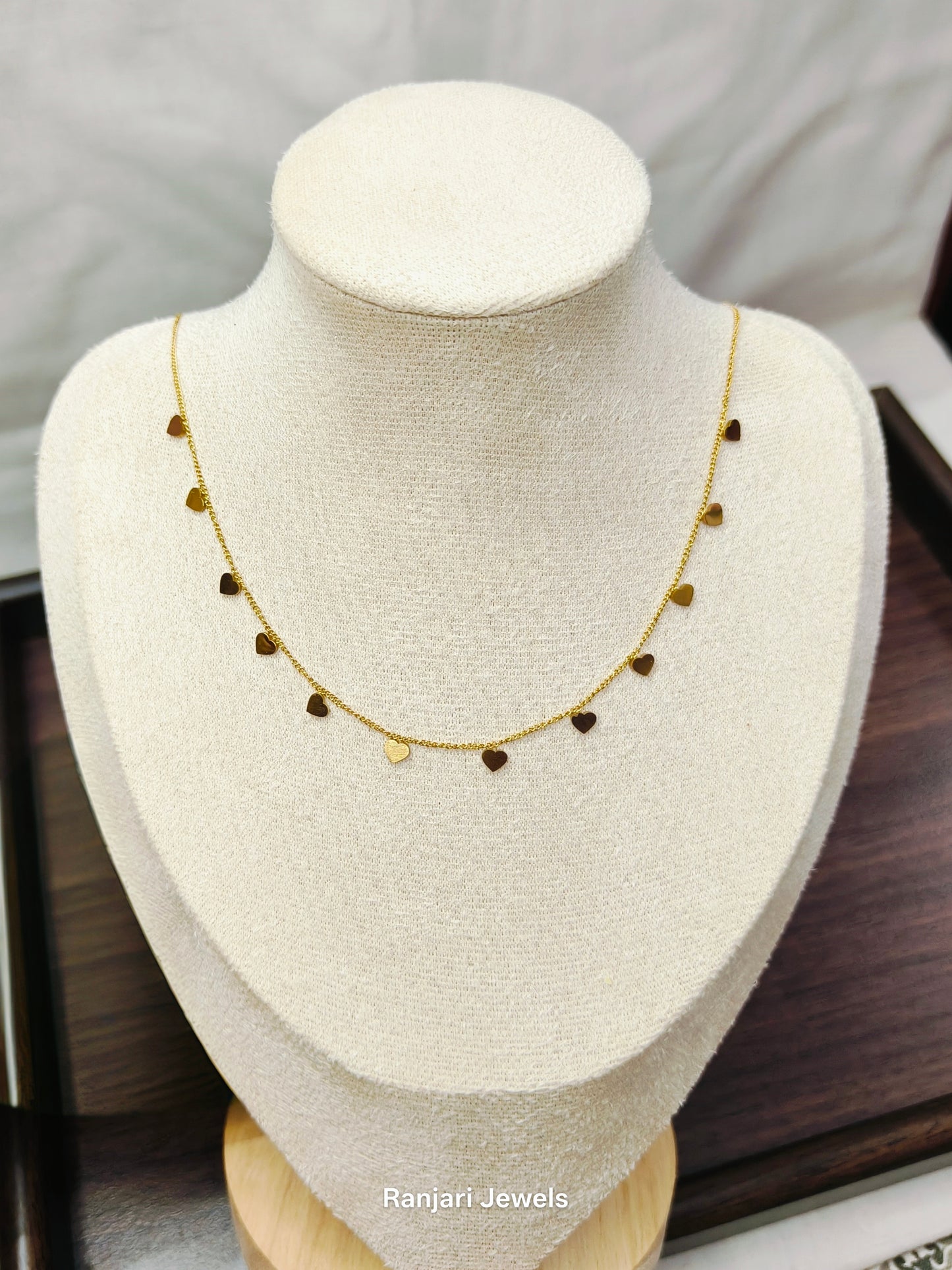 Prema - Tiny Heart Charm Antitarnish Chain Necklace