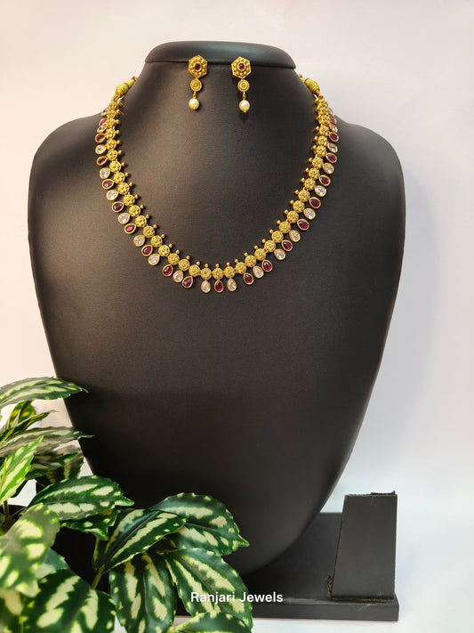 Ratnika – Real Kemp Necklace Set