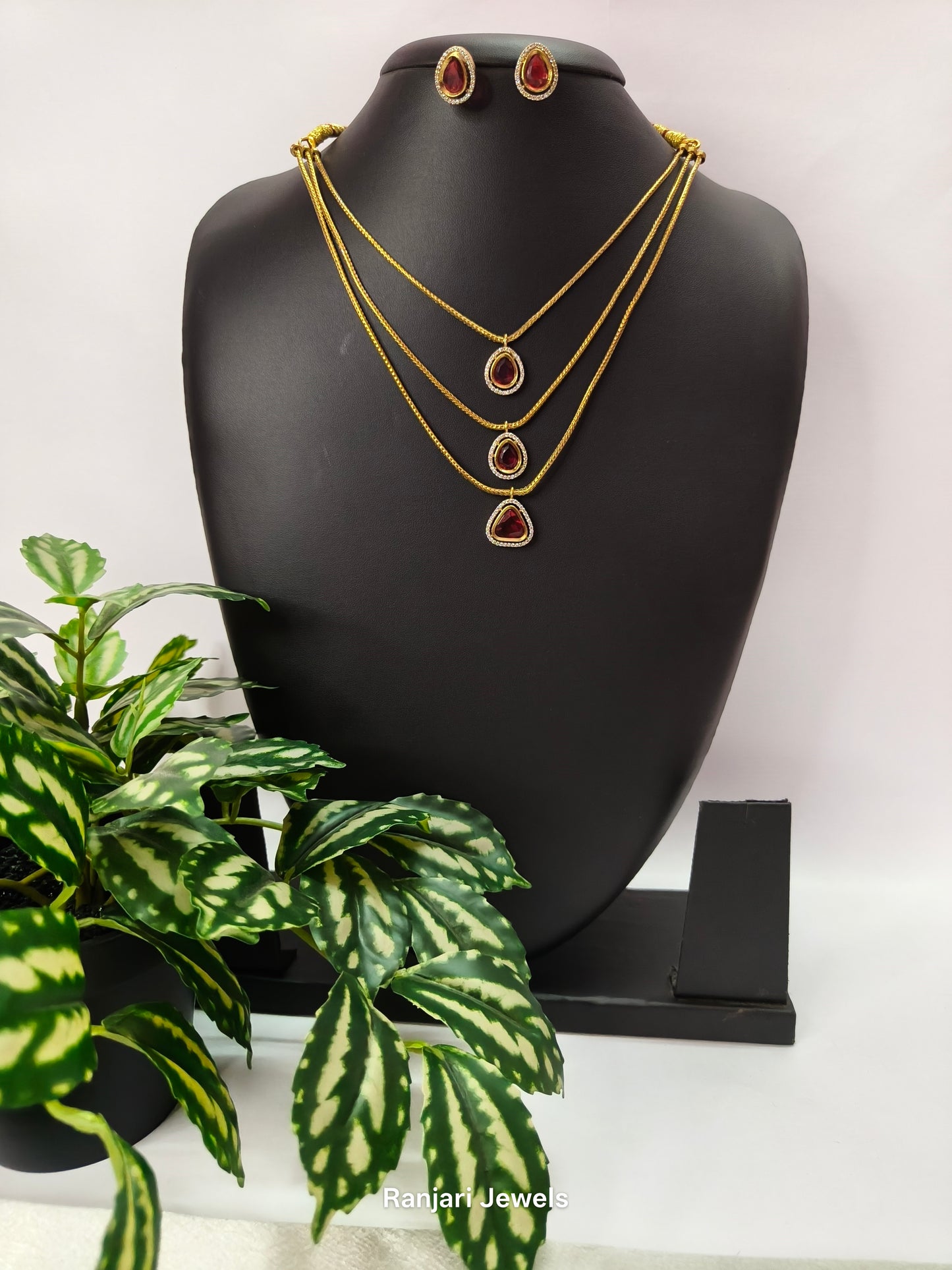 Thrimala - Actress Trisha inspired Layered Necklace