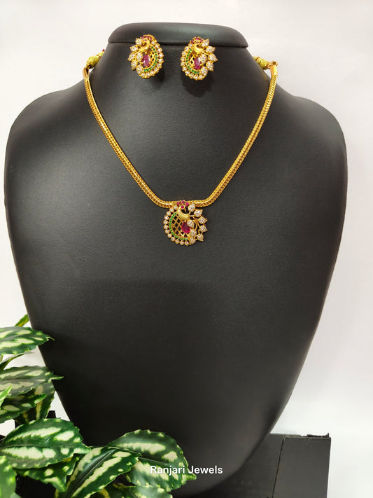 Ruby and Emerald Peacock Attigai V2