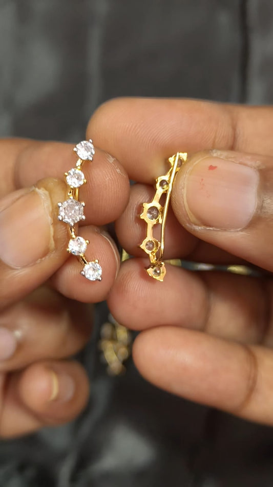 Shweta – Diamond Replica Bluetooth Style CZ Earrings V11