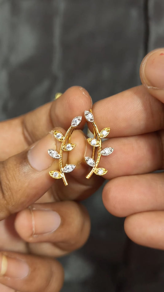 Shweta – Diamond Replica Bluetooth Style CZ Earrings V10