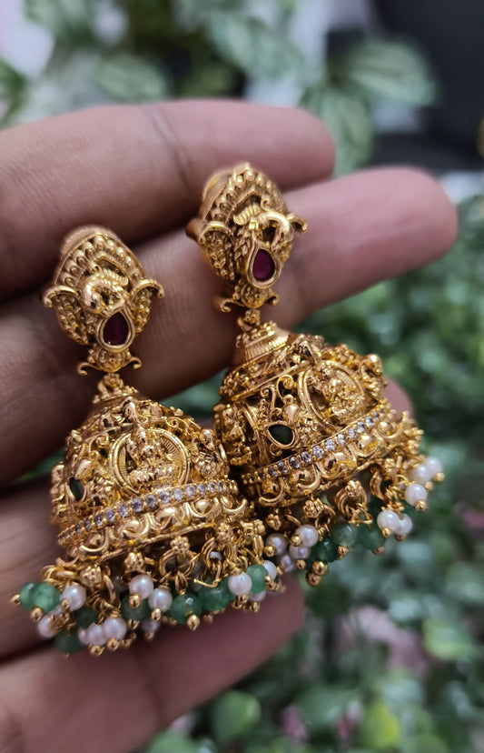 Premium 3D Nakshi Kooda Jhumka