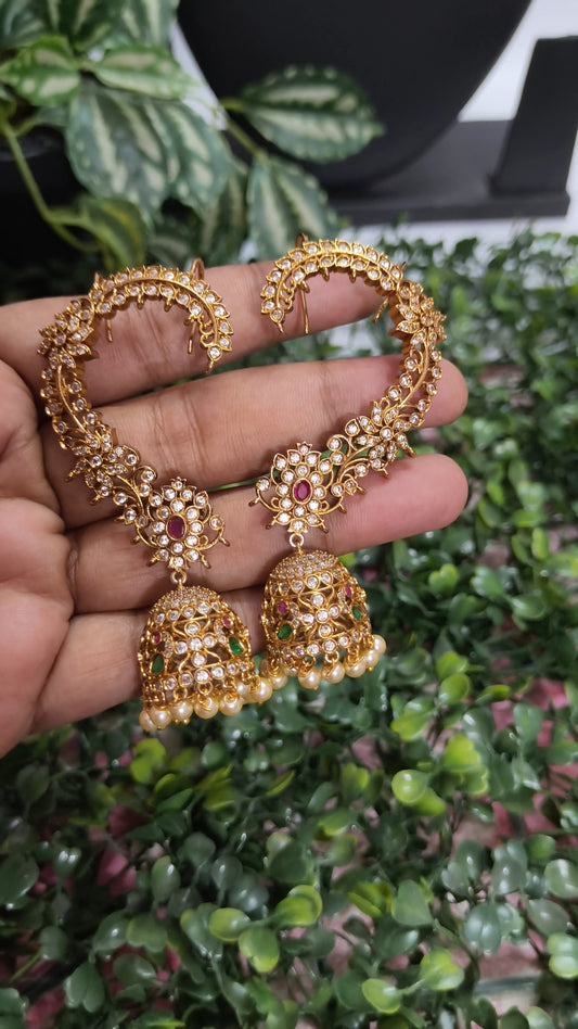 Kushboo Ma’am Inspired Statement Peacock Earcuff V2