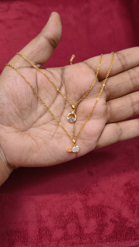 Prema - dual layer Antitarnish Necklace