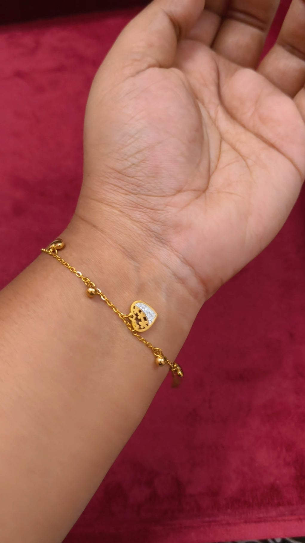 Iyal - Heart Antitarnish chain bracelet