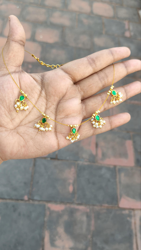 Jadau kundan 2in1 Reversible Invisible Necklace