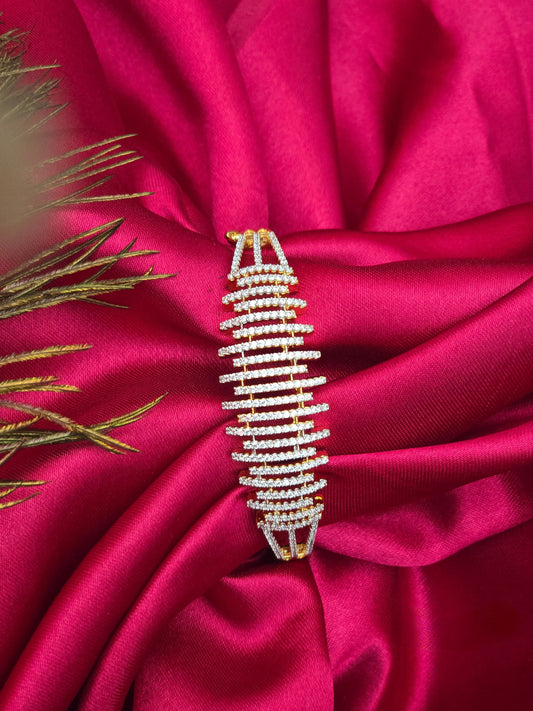 Iniya - Premium CZ American Diamond Bracelet (Size 2.4 & 2.6) V11