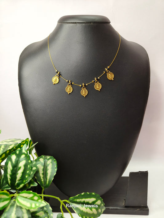 Lakshmika Invisible Necklace - V3 (Black)