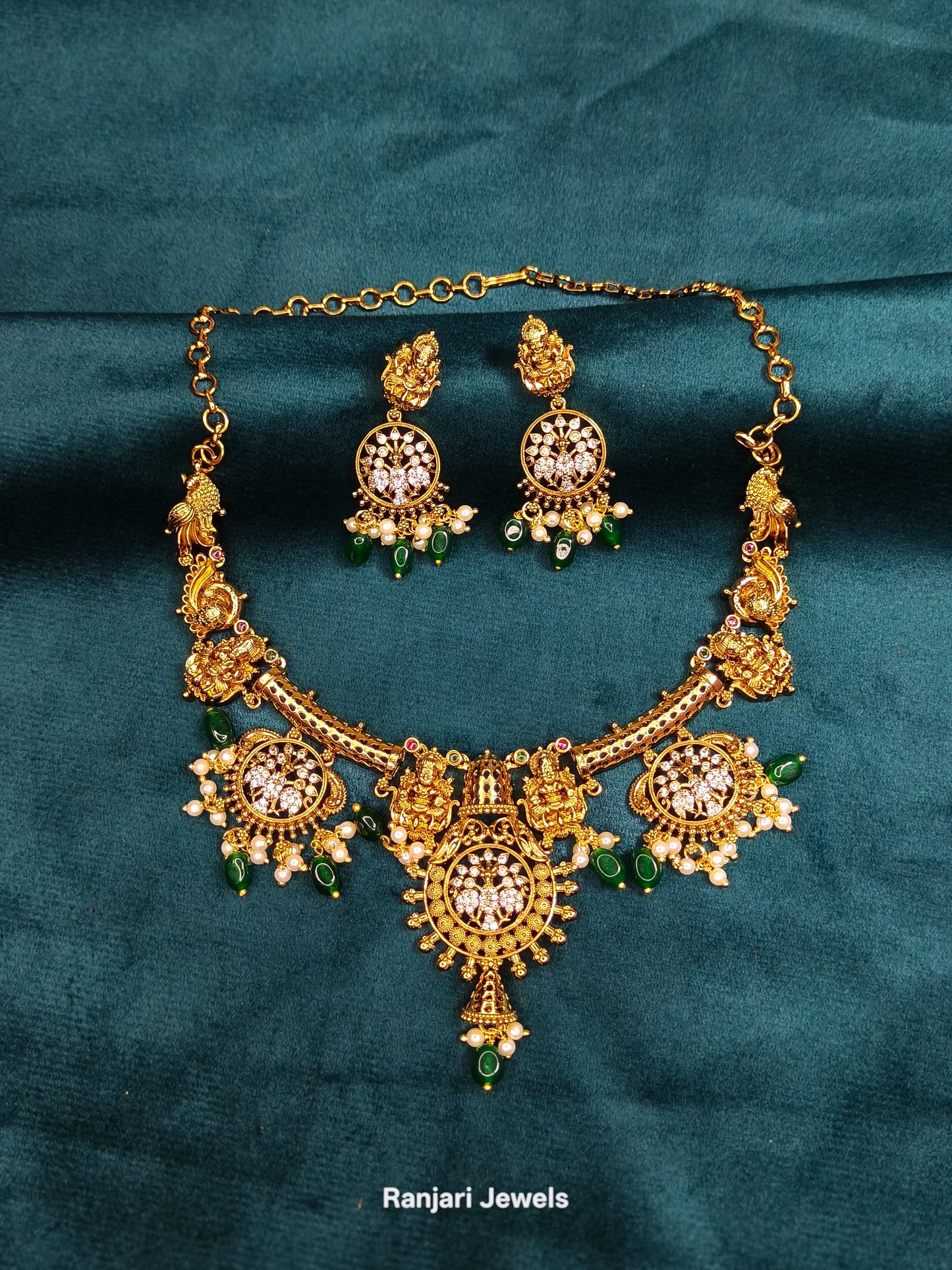 Aadhvika - Heritage Temple Necklace set
