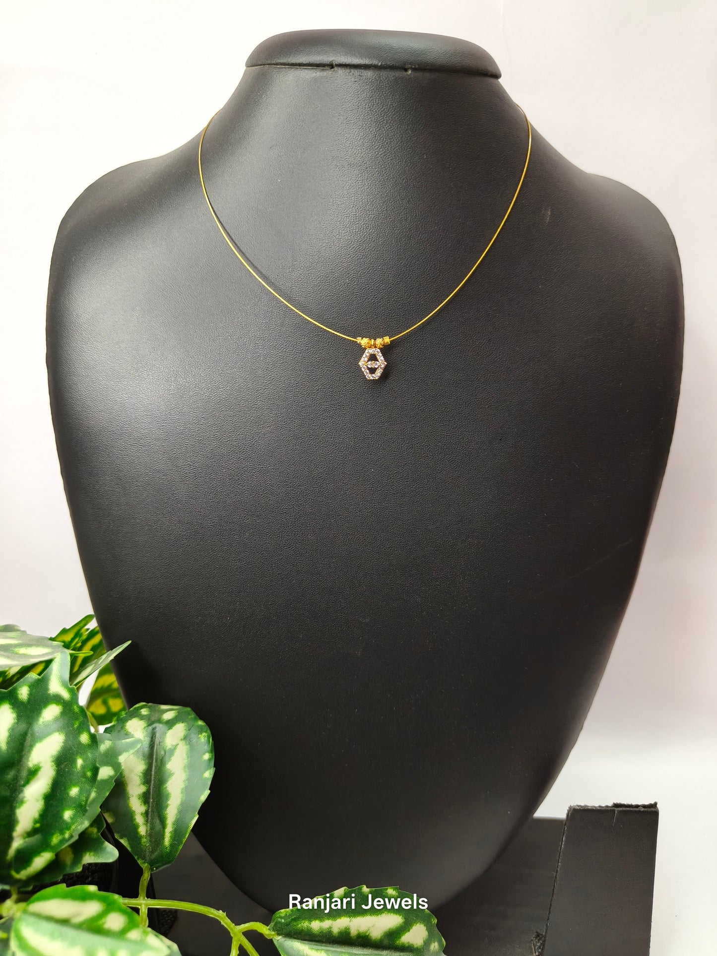 Minimal American Diamond Invisible Necklace