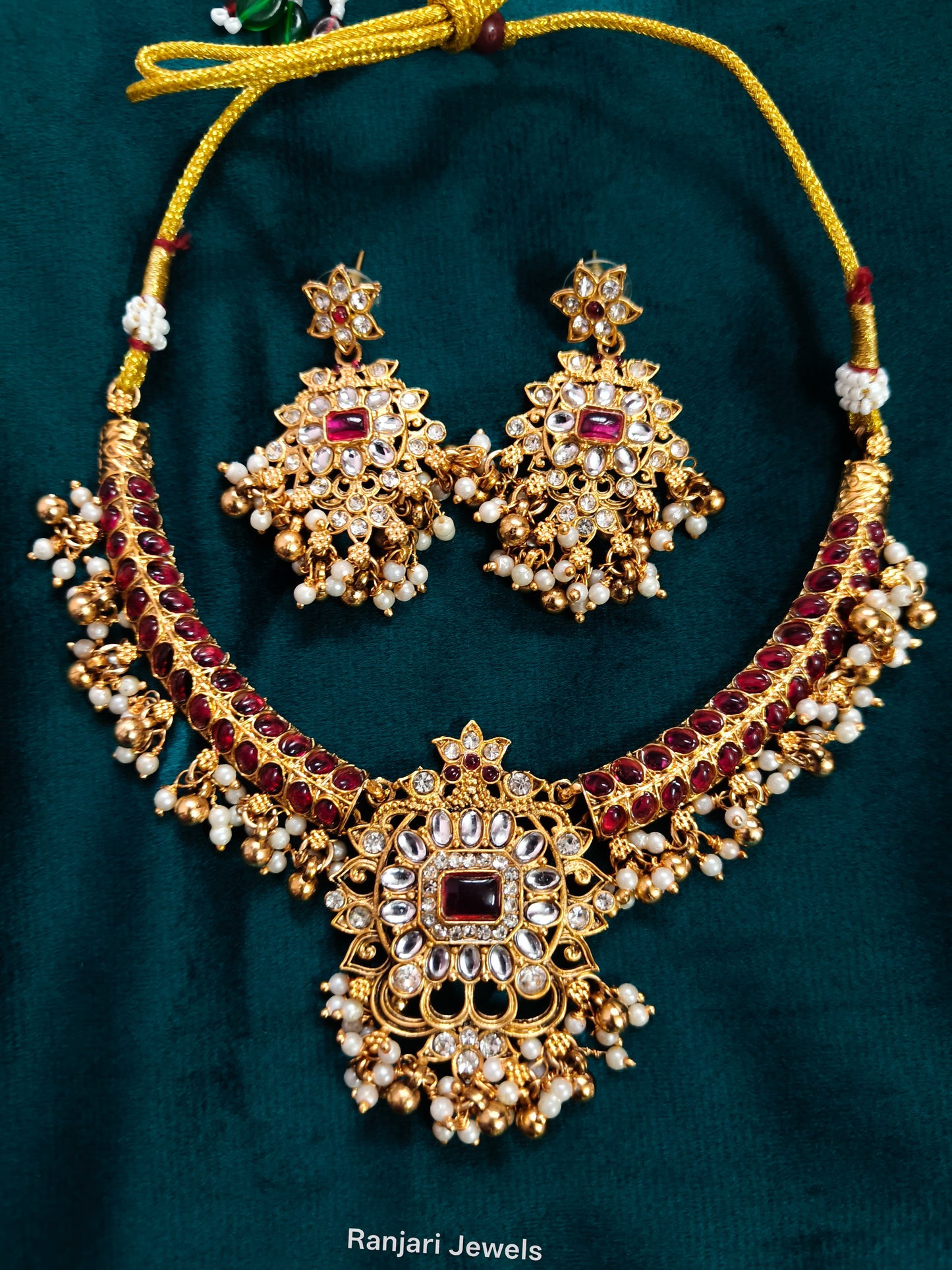 Tamizh - Short Necklace set (Celebrity inspired style)