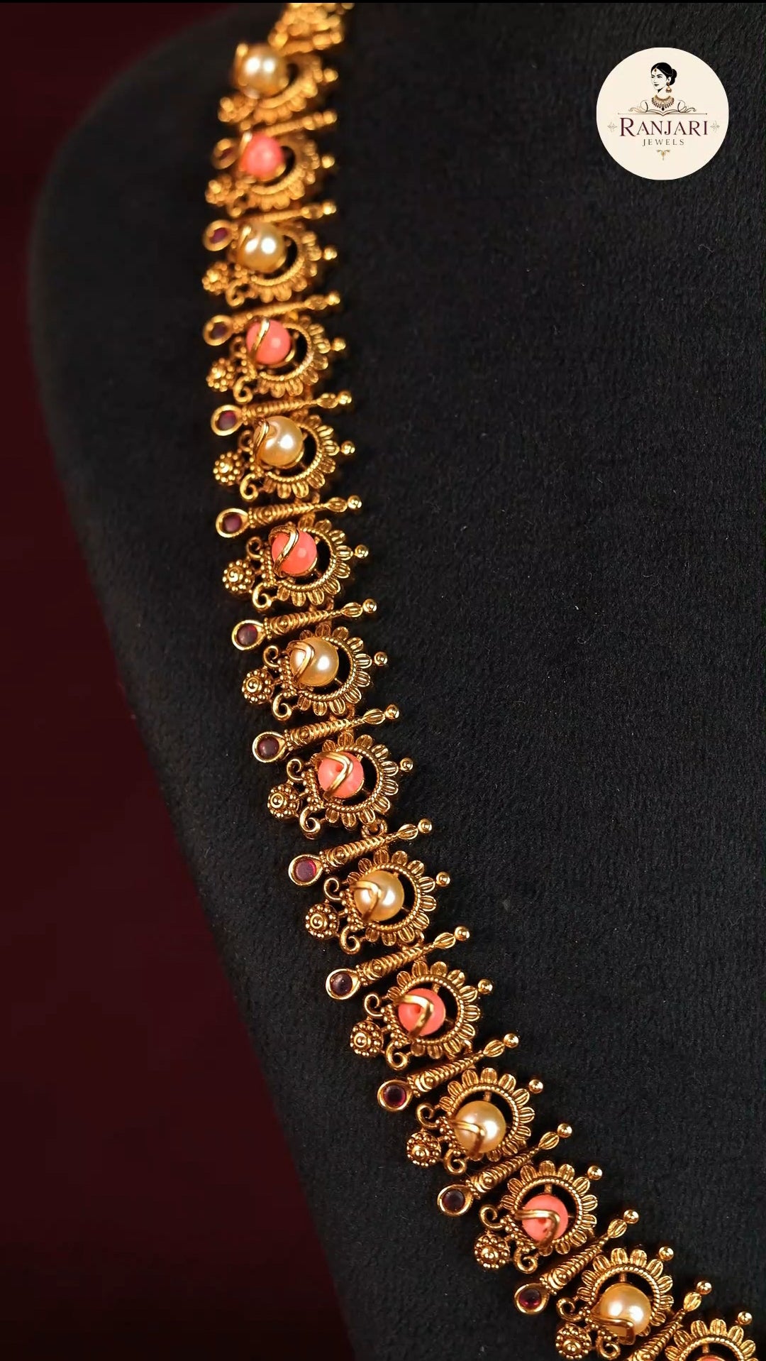 Raadhai - Traditional Pearl and Coral Haaram