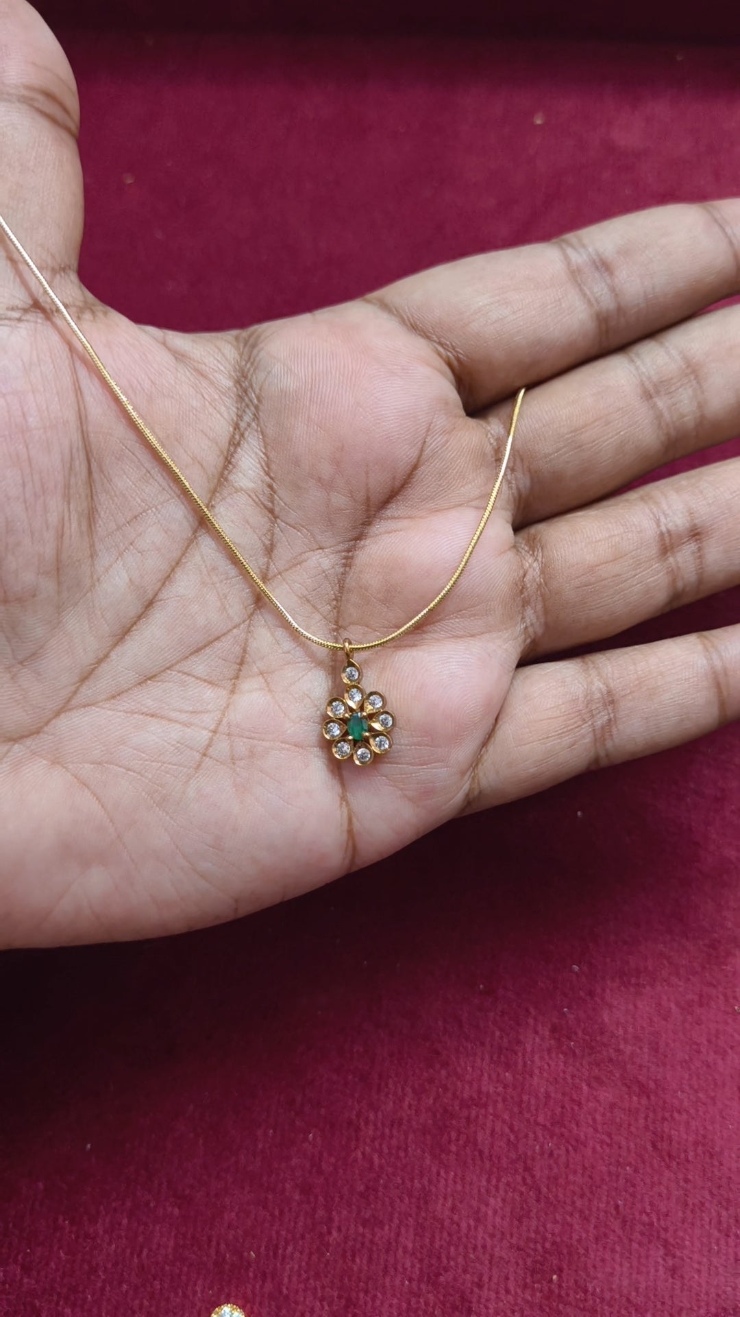 Antitarnish adjustable chain with AD pendant V1