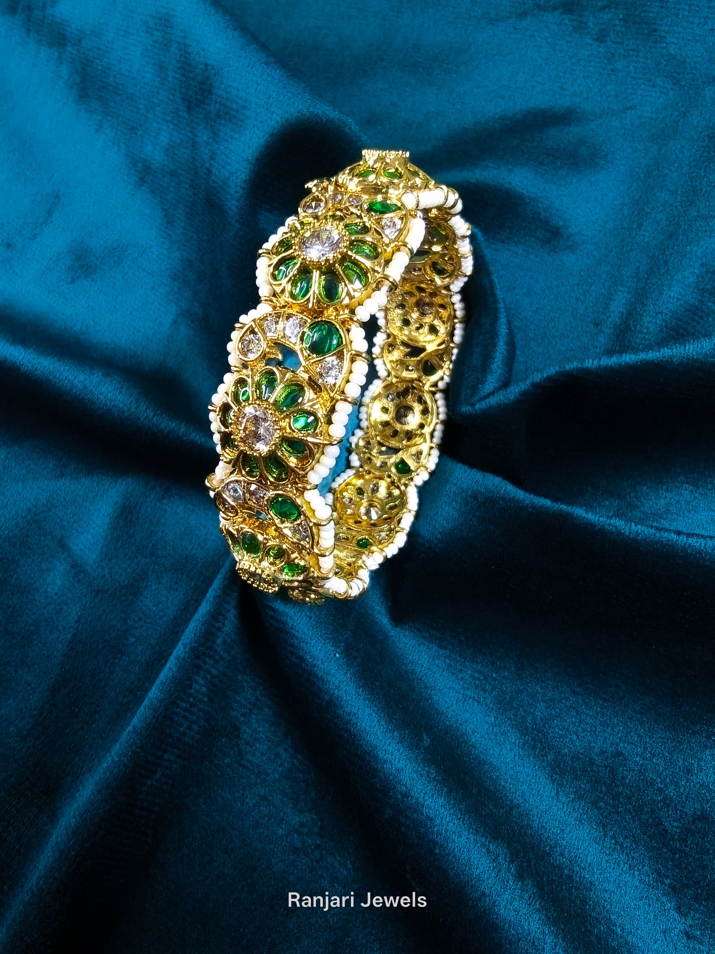 Premium Kemp Kada Bangle Bracelet - Green (Fit Size 2.6, 2.8, 2.10)