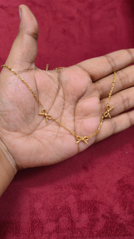 Prema - Bow Antitarnish Necklace