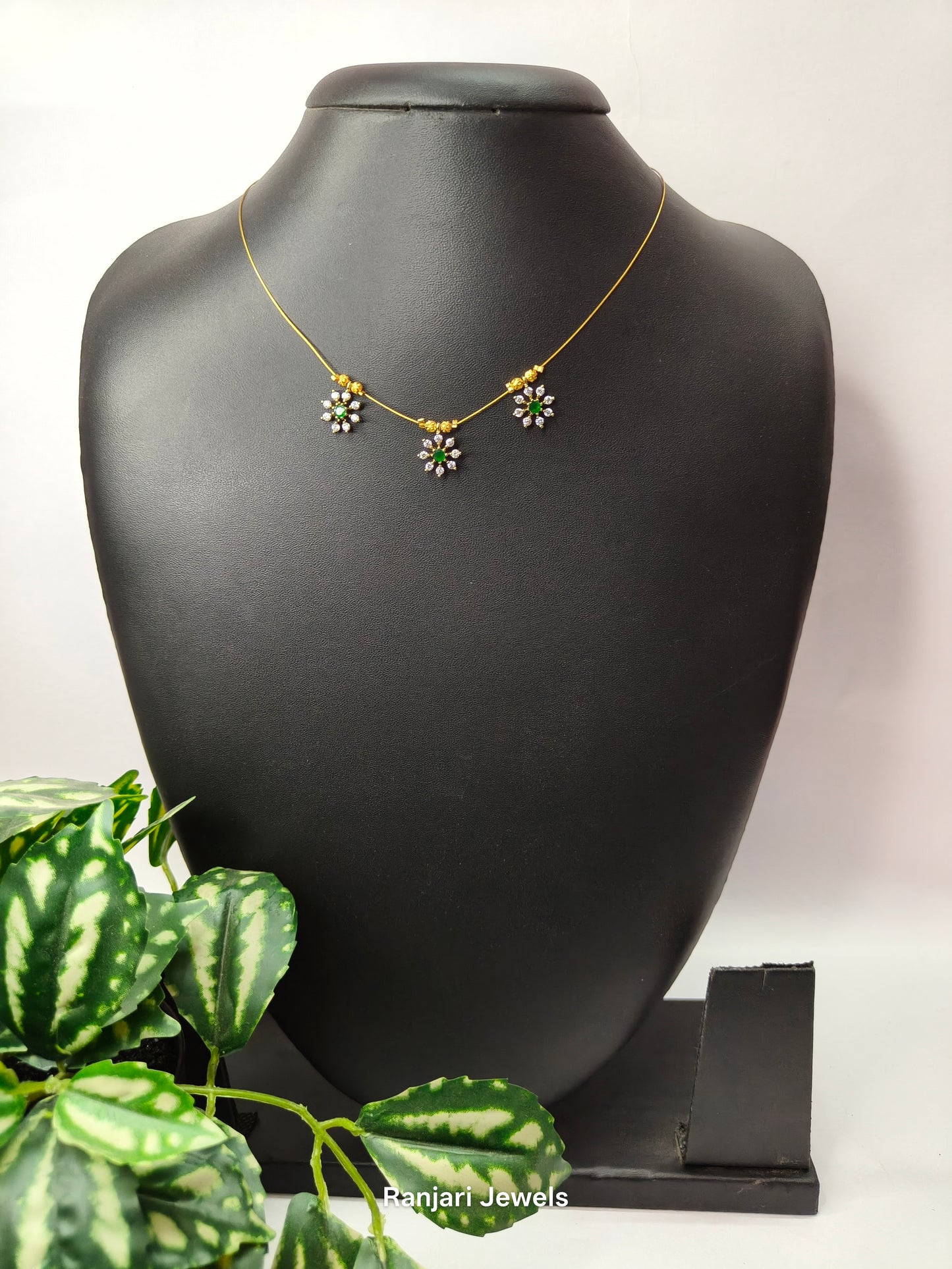 Nakshatra Diamond finish Invisible Necklace