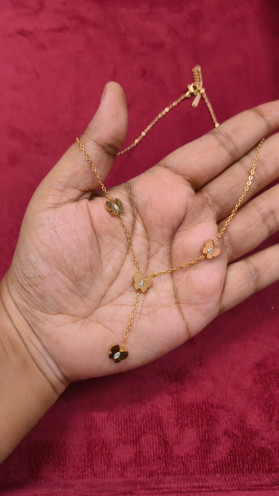 Prema - Butterfly Drop Antitarnish Chain