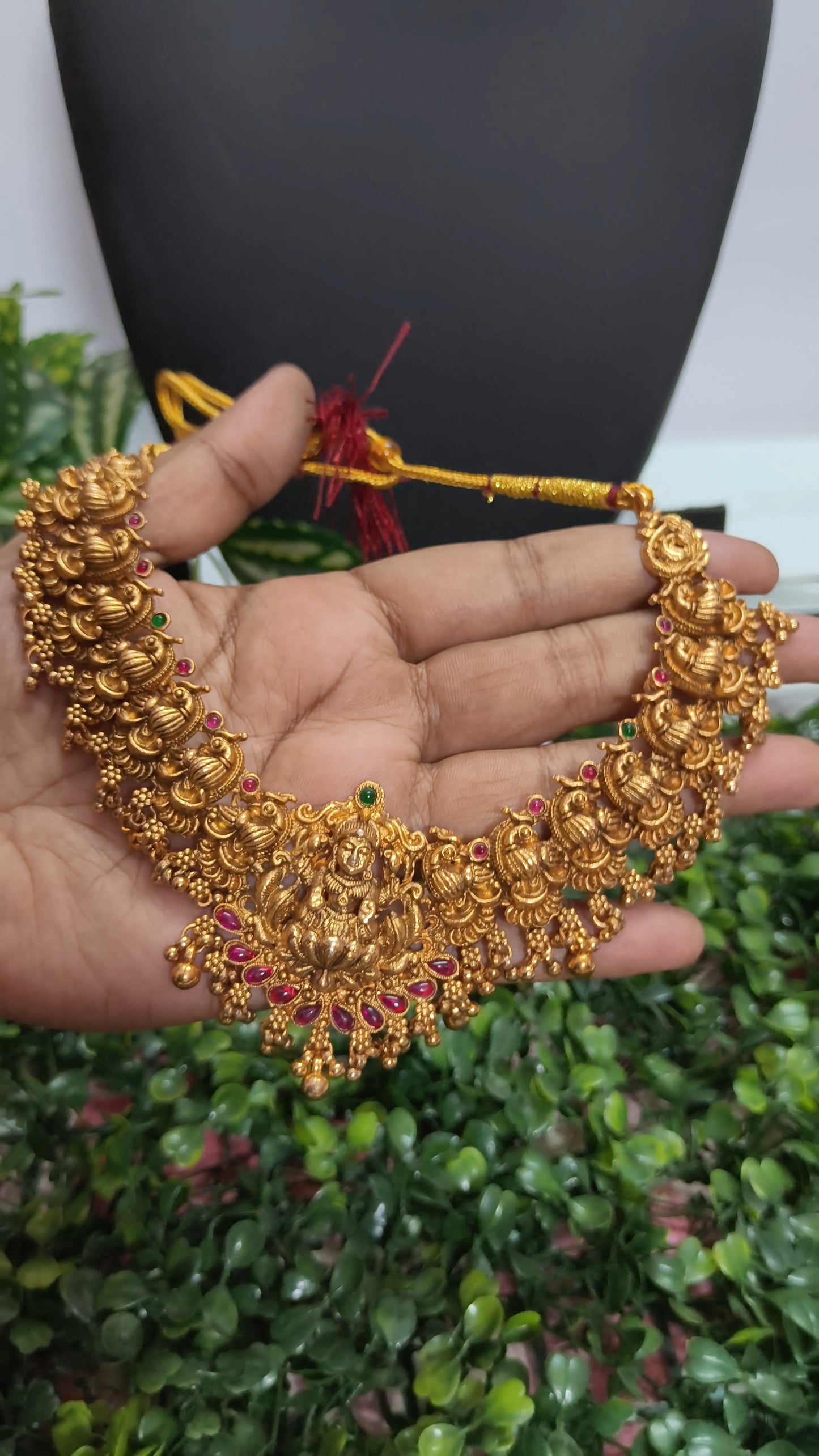 Rubini - Lakshmi Peacock Necklace set