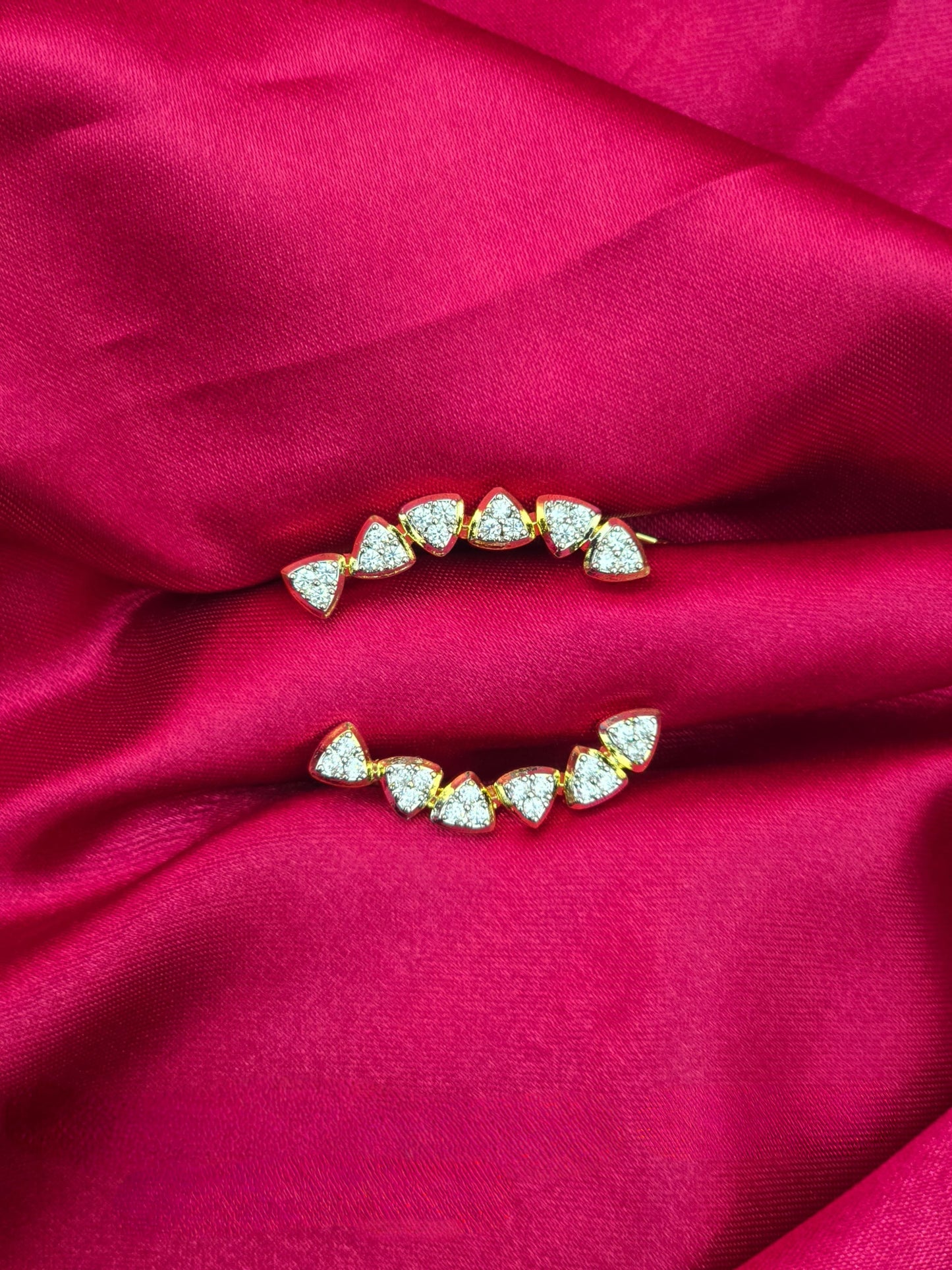 Shweta – Diamond Replica Bluetooth Style CZ Earrings V27 (Prebooking dispatch April 30)