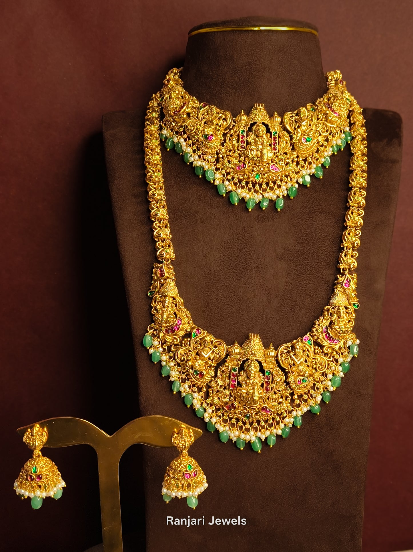 Lakshmi Bridal Temple Jewellery Set