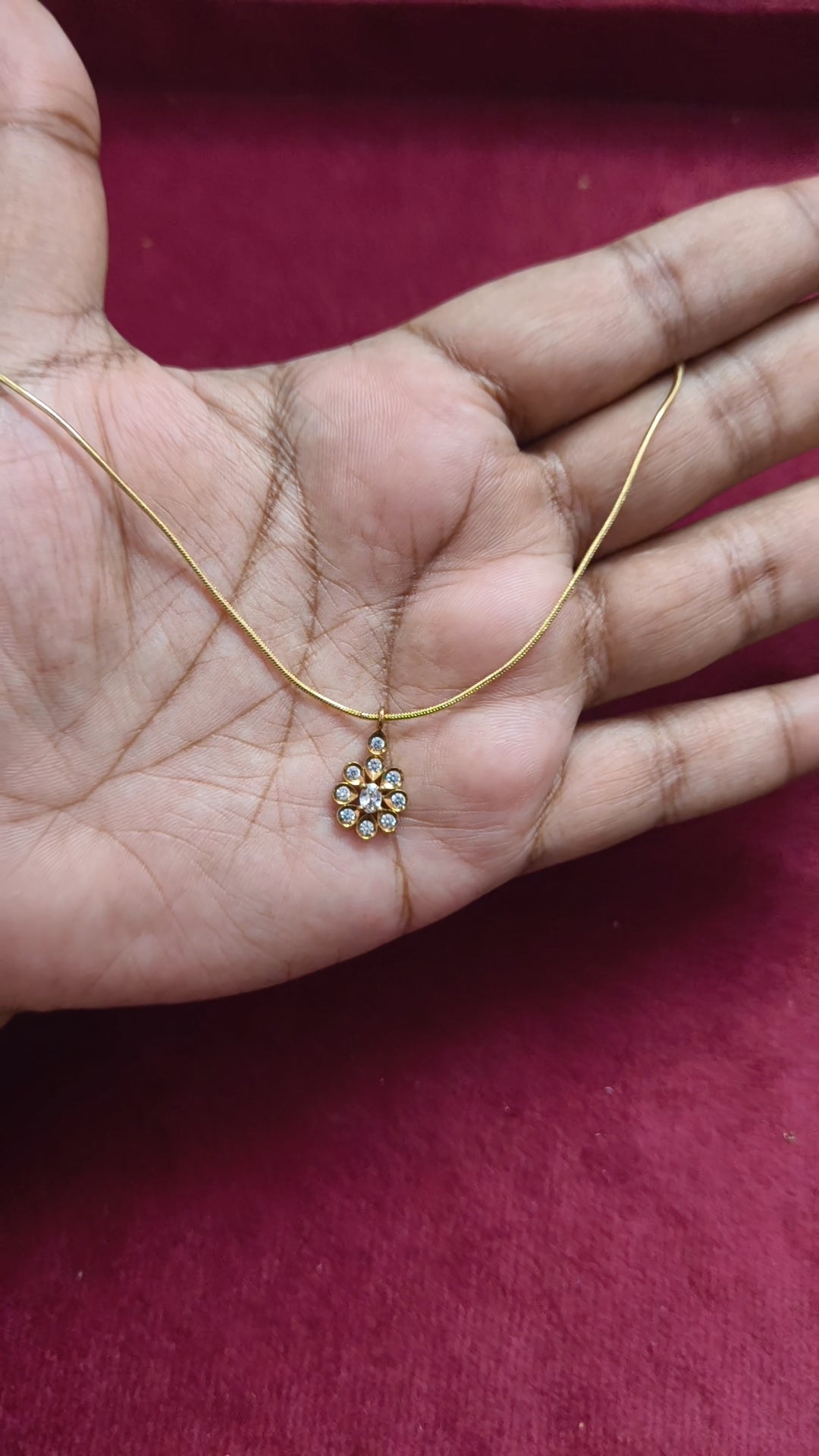 Antitarnish adjustable chain with AD pendant V2