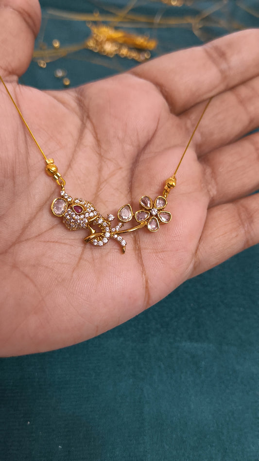 Airavya - Elephant floral AD invisible Necklace