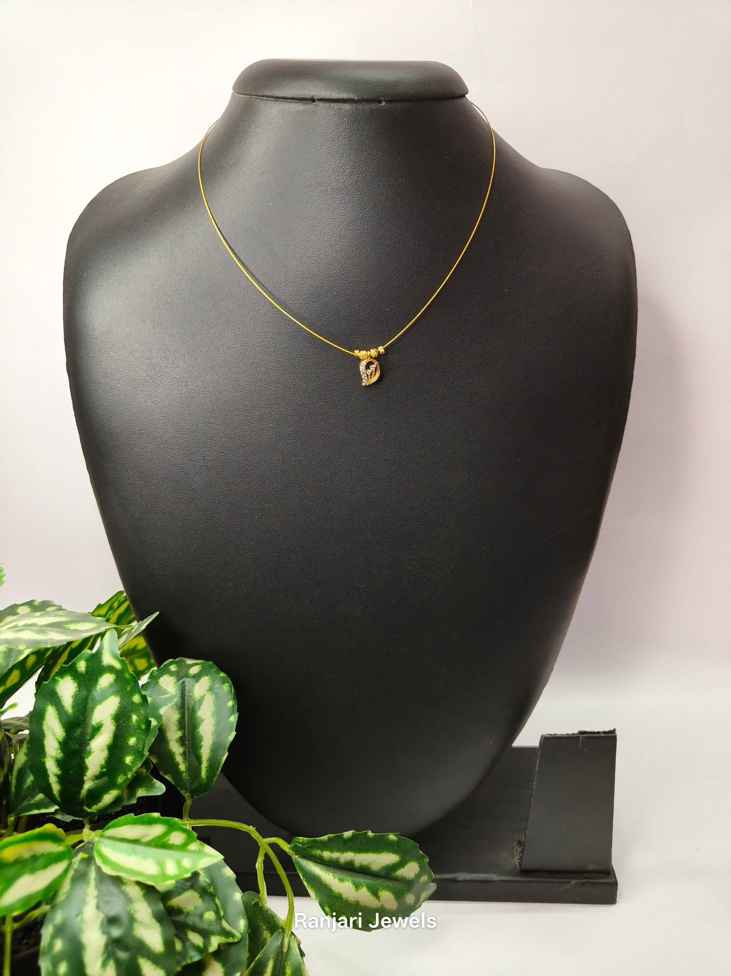 Minimal American Diamond Invisible Necklace