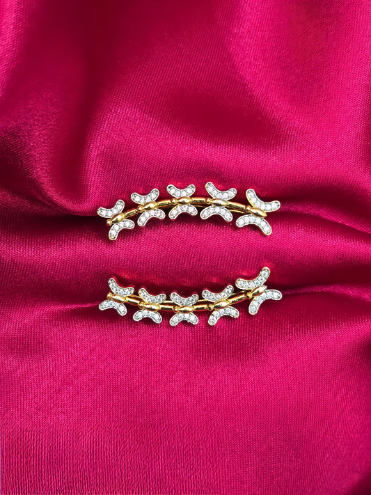 Shweta – Diamond Replica Bluetooth Style CZ Earrings V30