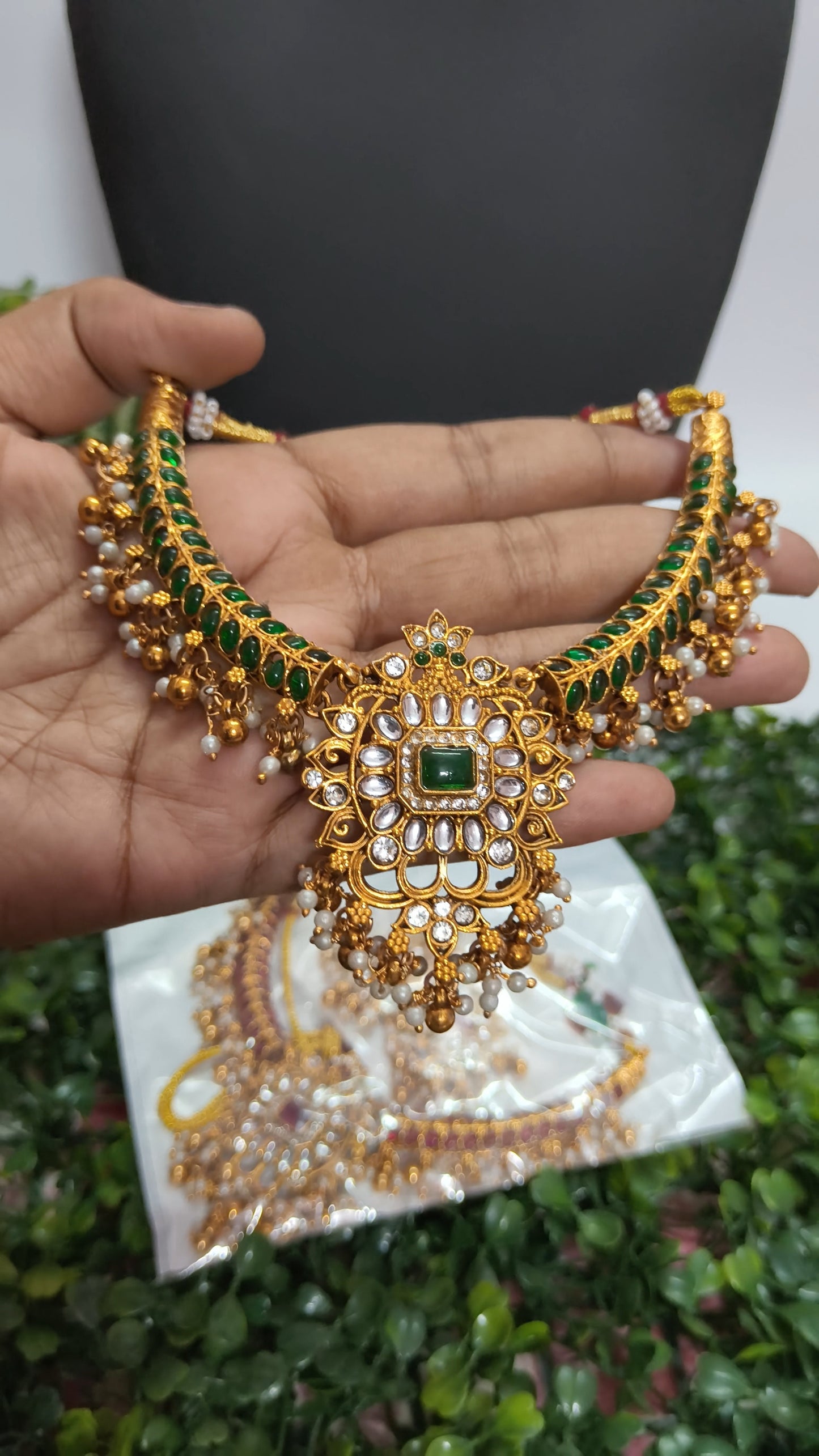 Tamizh - Short Necklace set (Celebrity inspired style)