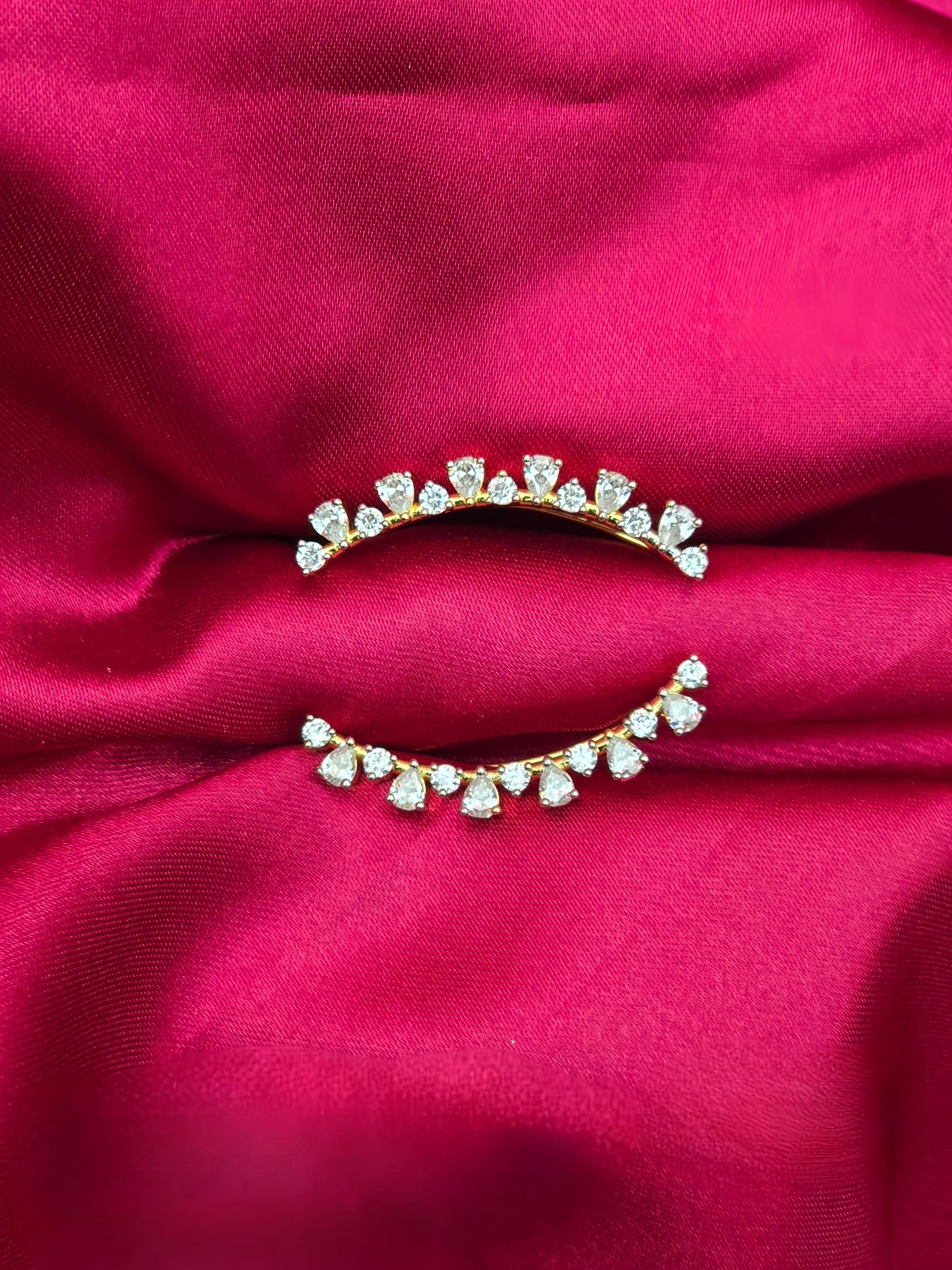 Shweta – Diamond Replica Bluetooth Style CZ Earrings V25