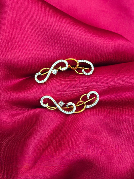 Shweta – Diamond Replica Bluetooth Style CZ Earrings V26