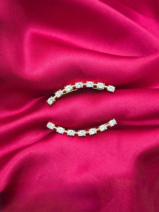 Shweta – Diamond Replica Bluetooth Style CZ Earrings V31