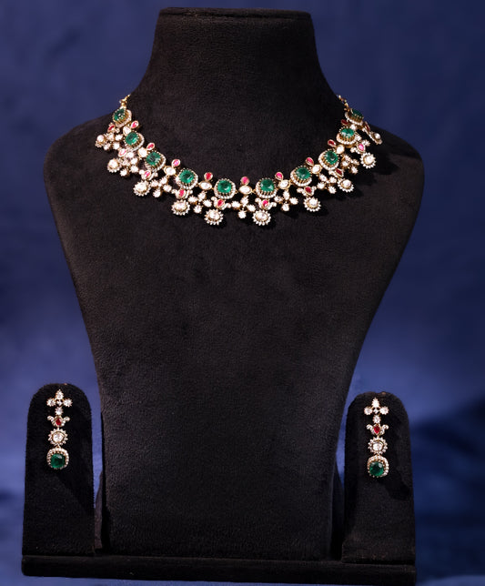 Veloni - Victorian Moissanite Necklace set