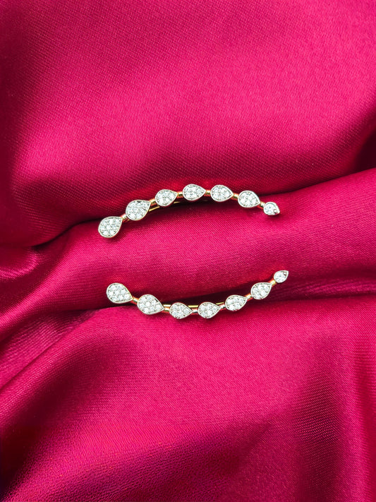 Shweta – Diamond Replica Bluetooth Style CZ Earrings V24