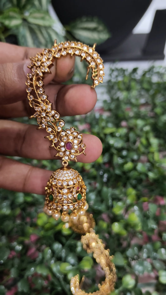 Kushboo Ma’am Inspired Statement Peacock Earcuff V2