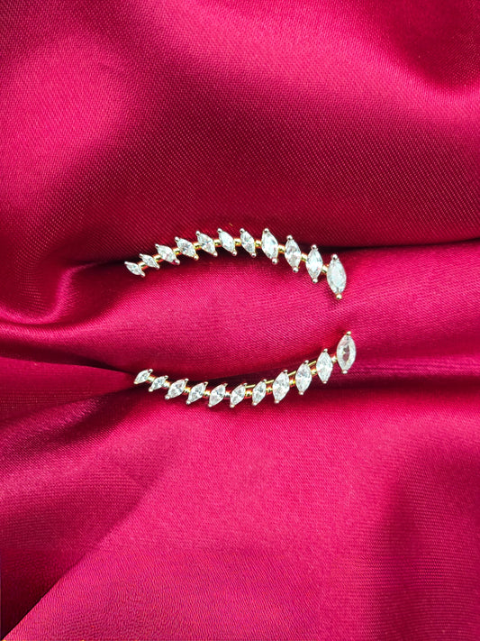 Shweta – Diamond Replica Bluetooth Style CZ Earrings V29